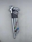 Wise SBL-1000 Ball Point Hex Key Wrench Set Of 9 W/long Handle Included. Japan. Fixed Price $62.99.