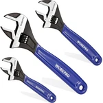 3-PIECE Adjustable Wrench Set Chrome Vanadium Steel Sae Metric For Home Garage. Fixed Price $44.78.