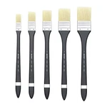 XDT#2365 Hake Square Art Brush Set 100% Pure Hog Bristle Acrylic Oil Watercolor. Fixed Price $14.99.