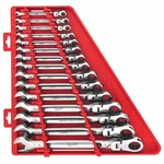 Milwaukee 48-22-9413 15PC Flex Head Ratcheting Wrench Set Sae. Fixed Price $329.99.