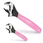 Workpro 6-INCH & 10-INCH 2-PIECE Pink Adjustable Wrench Set Metric Sae Scales. Fixed Price $25.99.