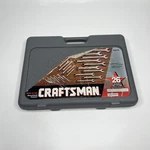 Vintage Craftsman 26-PIECE Metric Combination Wrench Set 12PT W/case 44128 Usa. Fixed Price $180.00.