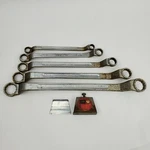 Vintage Sears Companion Wrench Set 5PC Box End Drop Forged Usa 9-4381 Sae Tools. Fixed Price $49.99.