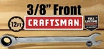Free Shipping New Craftsman 12PT Ratcheting Combination Wrench 3/8" 42561. Fixed Price $12.92.