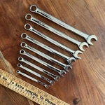 Craftsman 9 Pc Combination Wrench Set D-ad 1/4" To 3/4" Polished Chrome 12 Pt. Fixed Price $149.99.