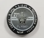 4-15-09 Playoffs Rd Pittsburgh Penguins Vs Flyers Game Used Hockey Puck. Fixed Price $199.99.