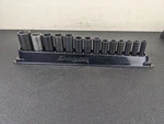 #BO050 Snap-on 214SIMFMYA Pc 3/8" Drive 6 Pt Metric Deep Impact Socket Set. Fixed Price $239.95.