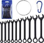 10PCS Mini Set Standard Metric 4MM-11MM Ignition Wrenches Open End & Box. Fixed Price $13.94.