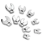 10 Piece 3/8 Inch Drive Sae And Metric Crowfoot Wrench Set. Fixed Price $32.73.