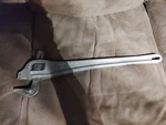24" Aluminum Pipe Wrench Steel Jaws Usa Std Unbranded PW-24 Curved Handle. Fixed Price $65.00.