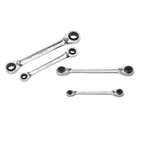 Reversible Ratcheting Wrench Set 4 Piece Sae/mm Quad Drive Alloy Steel Husky. Fixed Price $66.05.