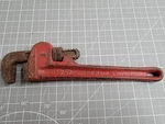 Adjustable Pipe Wrench Stanley Tools 10" Red Heavy Duty Good Working Order Vtg. Fixed Price $20.97.