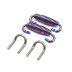 Uxcell 2PCS Stainless Steel Colorful Motorcycle Exhaust Pipe Spring With Hook. Fixed Price $9.90.