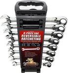 Cougar Pro Reversible Ratcheting Combination Wrench Set Pieces Sae E8SRCW. Fixed Price $122.99.