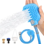 Belle Vous Dog Bath Hose Sprayer And Scrubber Attachment - Blue. Fixed Price $13.52.