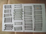 Lot Of 72 Mini Wrenches - Proto, Bonney, Danaher Kd Tool, Combination & Open End. Fixed Price $199.95.