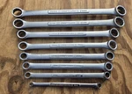 Vintage Sears Craftsman 8PC Metric Double Box End Wrench Set 6MM - 24MM Usa Euc. Fixed Price $229.99.