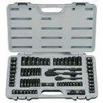 Stanley 69 Pc Black Chrome Socket Set 92-824 Laser Etched 1/4" ,3/8" Drives Sae. Fixed Price $105.99.