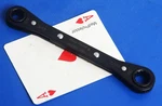 Snap-on Tool 3/8 7/16" Black Oxide Ratcheting 12-POINT Box End Wrench New 2023. Fixed Price $40.00.