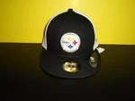 New Era 59FIFTY Pittsburgh Steelers Y2K Pin Wheel Fitted Hat Size 6 7/8 Or. Fixed Price $22.00.
