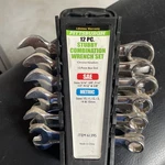 Pittsburgh 12 Pc Stubby Combination Wrench Set Sae Metric Chrome Vanadium 61395. Fixed Price $16.00.