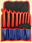 Knipex 8 Pc Open End Wrench Set Sae 1000V Insulated With Carrying Bag. Fixed Price $149.97.