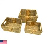 Rectangle Storage Organization Bathroom Basket By Trademark Innovations (set. Fixed Price $46.03.