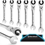 Duratech 6-PIECE Ratcheting Wrench Set W/open Flex-head Metric W/organizer Bag. Fixed Price $85.99.