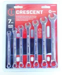 Crescent Piece Combination Wrench Set With Tool ROLL.#CCWSRSAE7N. Sae. New.. Fixed Price $17.69.