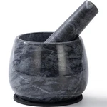 Heavy Duty Mortar And Pestle, Natural Marble Set, Spice Herb G. Fixed Price $23.95.