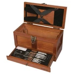 Outers Wooden Chest Cleaning Kit 25PC Universal Gun Care Box Tool. Fixed Price $102.06.