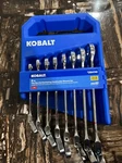 * Kobalt 2884740 Sae Flex Box End Ratcheting & Open Combo Wrench Set Pcs. Fixed Price $64.99.