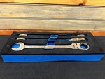 Cornwell 3 Piece 120-TOOTH Metric Flex Ratcheting Combination Wrench Set. Fixed Price $219.99.