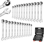 24-PIECE Ratcheting Wrench Set, Metric & Sae, 72-TOOTH, Cr-v Steel. Fixed Price $49.99.