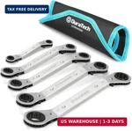 Duratech 5 Pc Double Offset Box End Reversible Ratcheting Wrench Metric, Hea. Fixed Price $46.86.