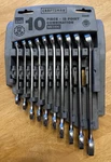 Vintage Craftsman 10PC Metric Combination Wrench Set 46995 Made Usa. Fixed Price $79.99.