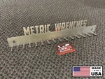 Metric Wrench Rack - Holds 15 Snapon Craftsman Mac Matco Blue Point Winterfab. Fixed Price $21.99.