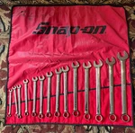 Snap-on Piece Standard Wrench Set 3/8 1/4 OEX714KB Save Big $$$$. Fixed Price $549.95.
