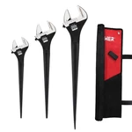 Maxpower 3PCS Spud Wrench Set 10 12 16 Inch Adjustable Cr-v Steel Black Roll Bag. Fixed Price $81.99.
