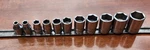 Snap-on 11 Pc Set 3/8" Drive Sae Shallow Sockets Fs Series PRE-0WNED Usa. Fixed Price $65.00.