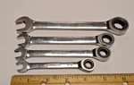 Mastergrip 4 Ratcheting 12PT Combination Wrench Set Sae 5/16" 3/8" 7/16" 9/16". Fixed Price $22.49.