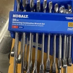 Kobalt 20-PIECE Set 12-POINT Standard (sae) Metric Combination Ratchet. Fixed Price $74.99.