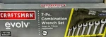 Brand New Craftsman Evolv 7-PIECE Wrench Set Pt. Metric 12353 Nos. Fixed Price $22.00.