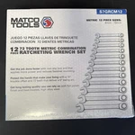 New Matco Tools S7GRRCM12 12PC Metric 72T Reversible Ratcheting Wrench Set. Fixed Price $209.99.