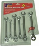 Ultra Steel 6 Pc. Metric Combination Ratchet Wrench Set (9-15MM). Fixed Price $15.00.