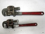 Pair Of Vintage 14" Fleet Usa Pipe Wrenches 4110, 4114. Fixed Price $28.41.