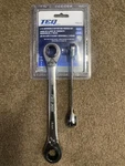 Teq Correct 85227A Pro 2-PC Metric Quadbox Reversible Ratcheting Wrench Set. Fixed Price $21.00.