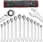 12 Pcs Wrench Fix-head Ratcheting Combination Set,metric 8MM-19MM, 72-TEETH. Fixed Price $56.99.
