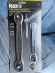 Klein Tools 68216 4-IN-1 Reversible Ratcheting Box Set, Quad Wrench, Sae,. Fixed Price $38.17.