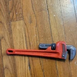Ridgid Heavy Duty Adjustable Straight Pipe Wrench 14 In Cast Iron Tool. Fixed Price $30.00.